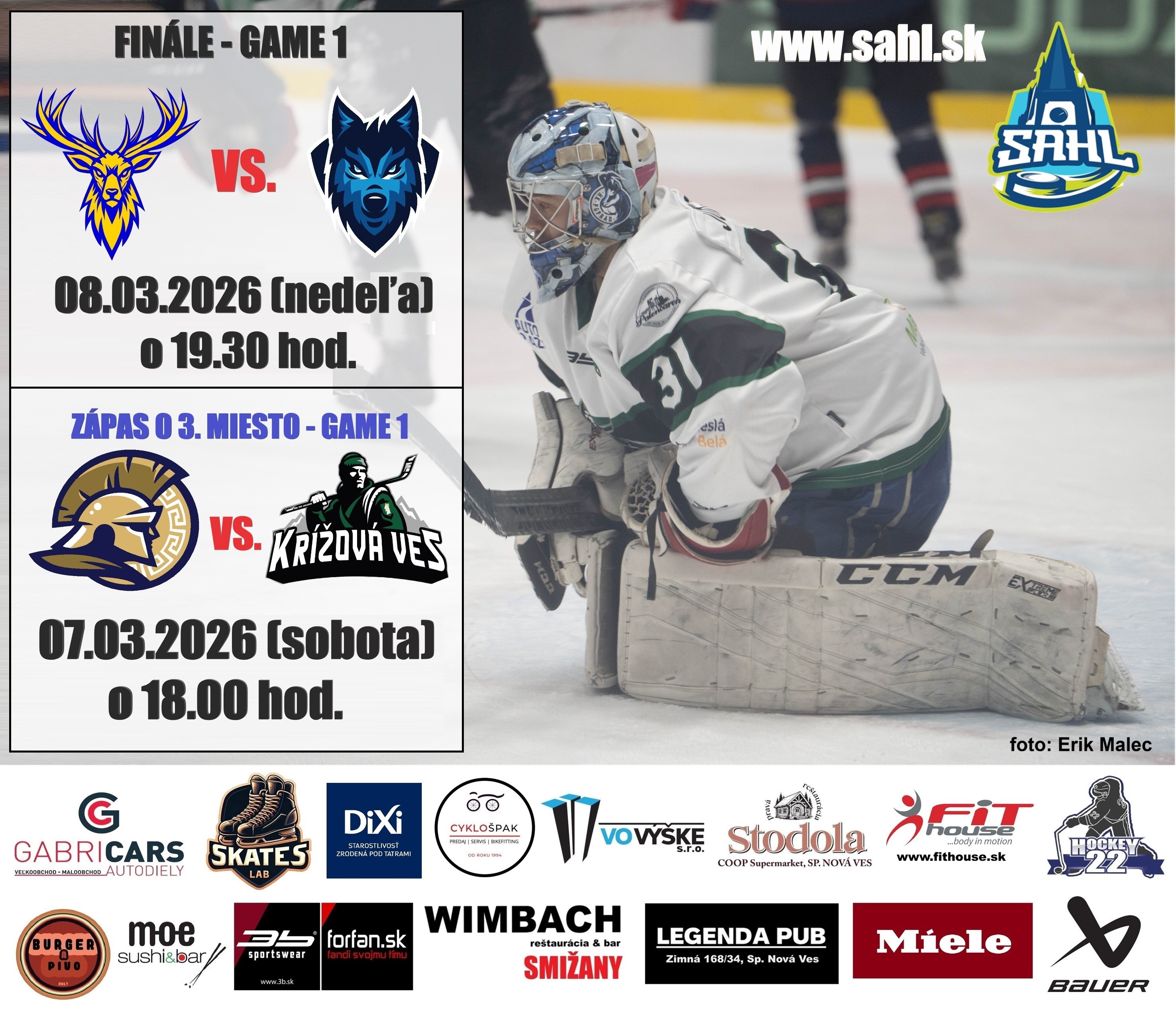 Miniatúra článku FINÁLE & ZÁPAS O 3. MIESTO SAHL