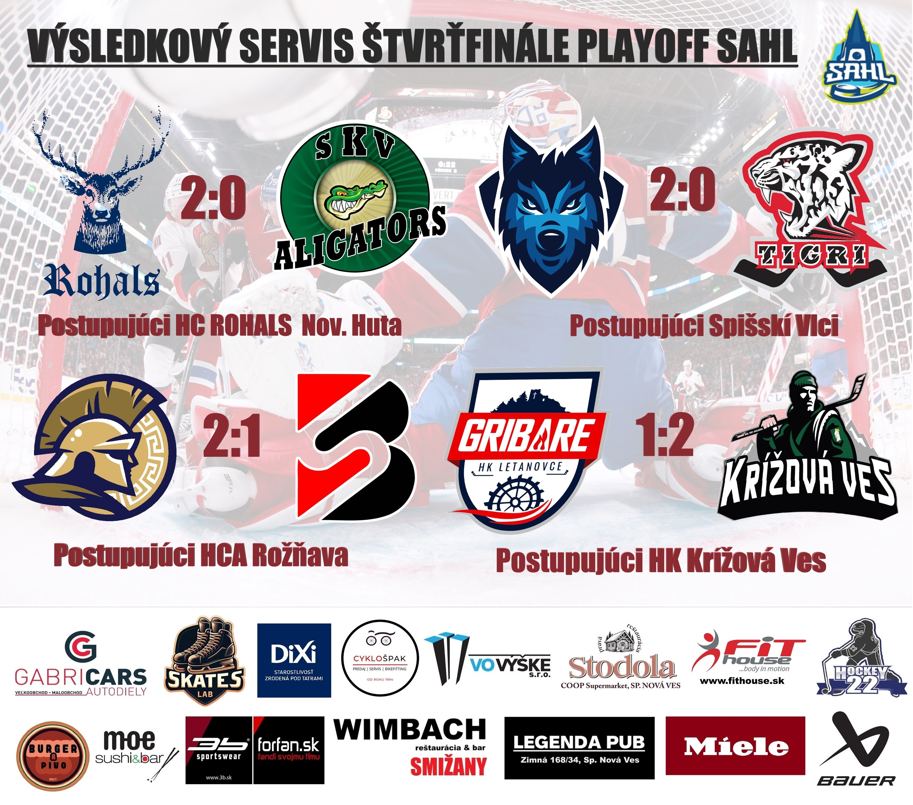 Miniatúra článku Poznáme semifinalistov SAHL !