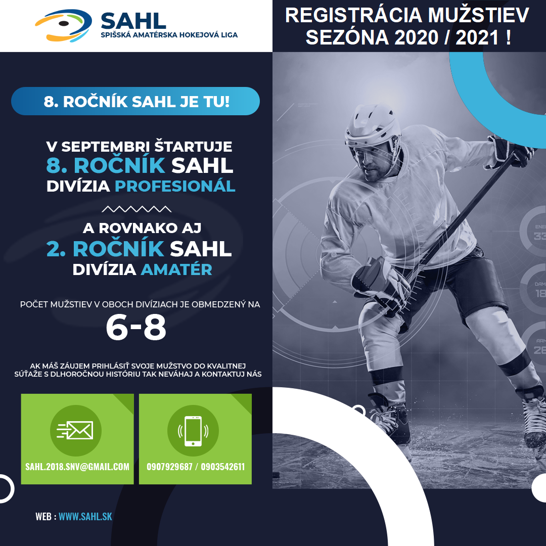 Miniatúra článku Registrácia SAHL 2020 / 2021